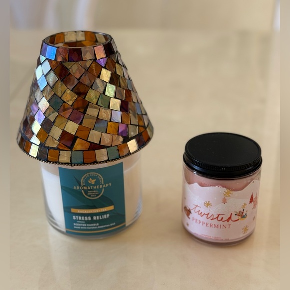 PartyLite HB3105U Global Fusion Mosaic Decorative Shade & Candles - Picture 3 of 7